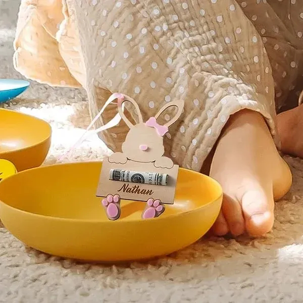 🐰Personalized Easter Bunny Money Holder