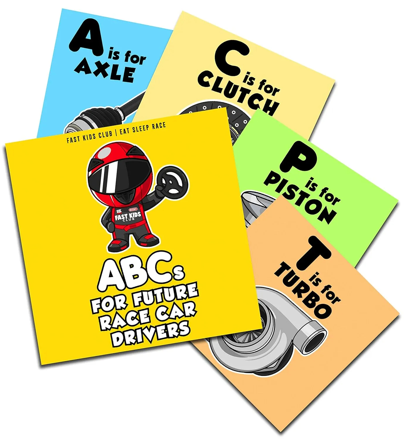 🏎️ABC Book For Future Race Car Driver