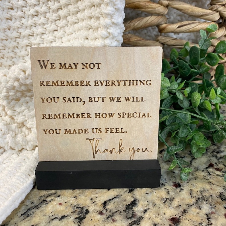 💕Thank You Gift - Mini Wooden Sign💌