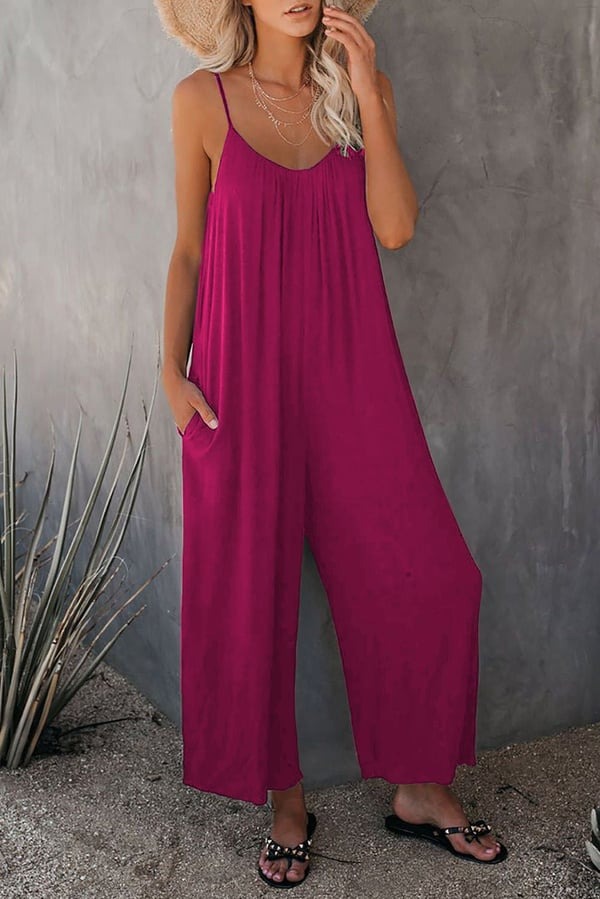 🔥Hot Sale 50% off 🔥Ultimate Flowy Jumpsuit with Pockets