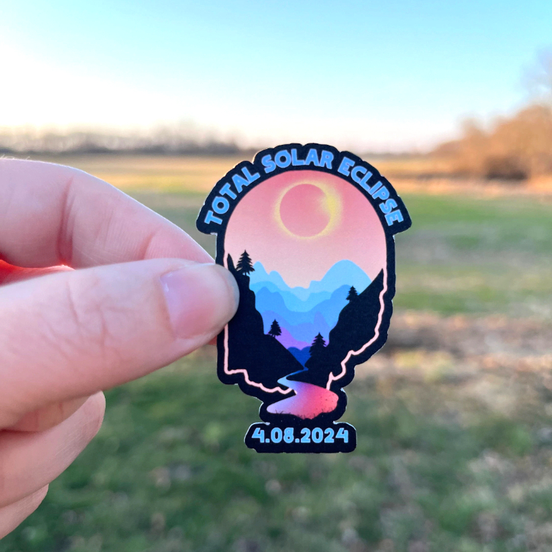 Total Solar Eclipse State Stickers(Set of 4)