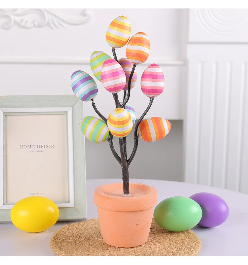 Easter Printed Egg Potted Plant