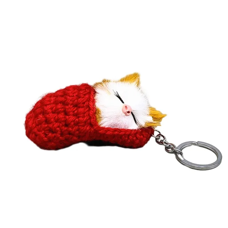 ✨CUTE SLEEPING KITTEN KEYCHAIN
