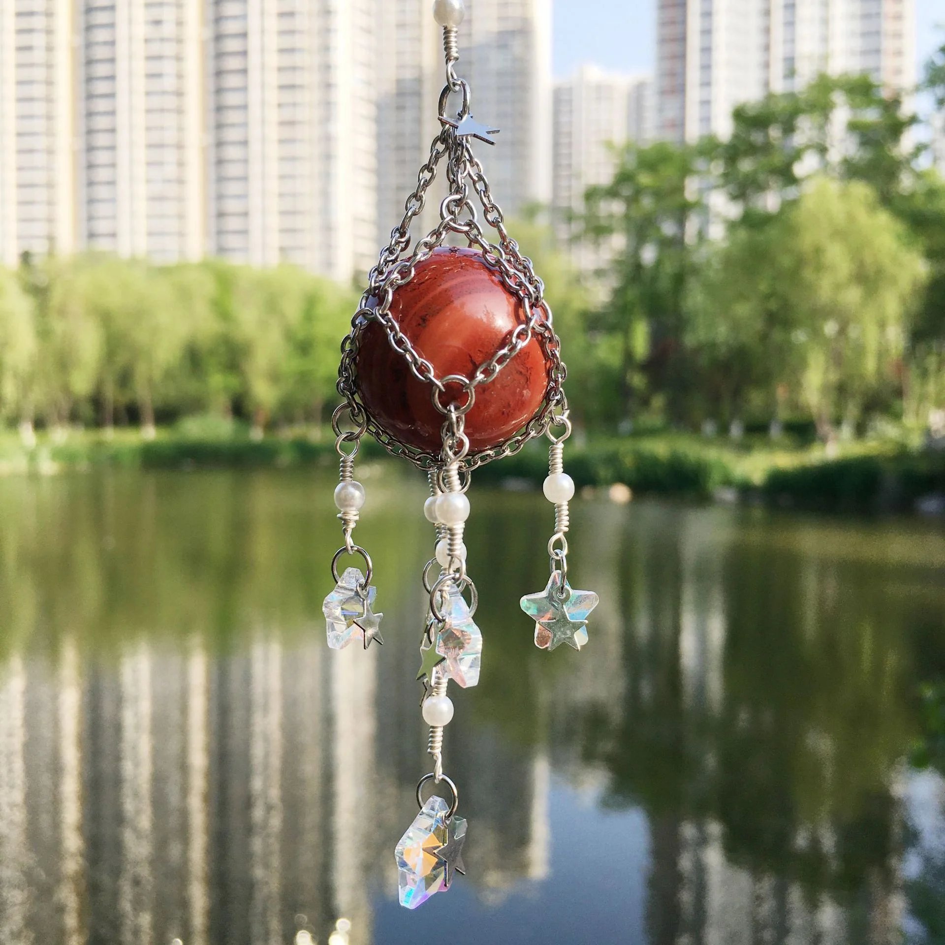 🔮Hand-Woven Natural Crystal Original Stone Hanging Pendant🔮