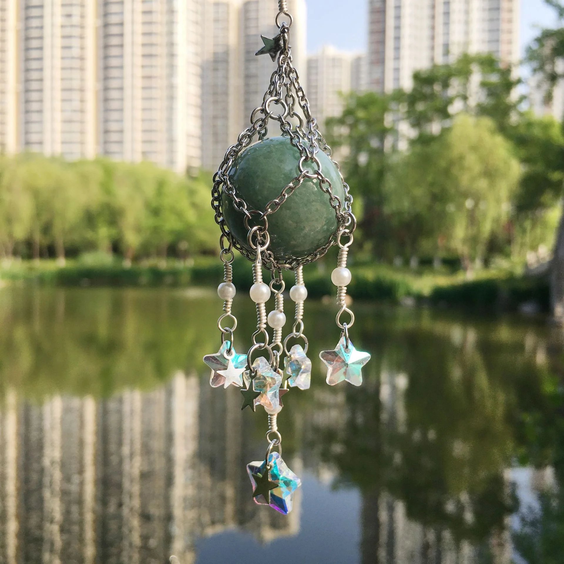 🔮Hand-Woven Natural Crystal Original Stone Hanging Pendant🔮