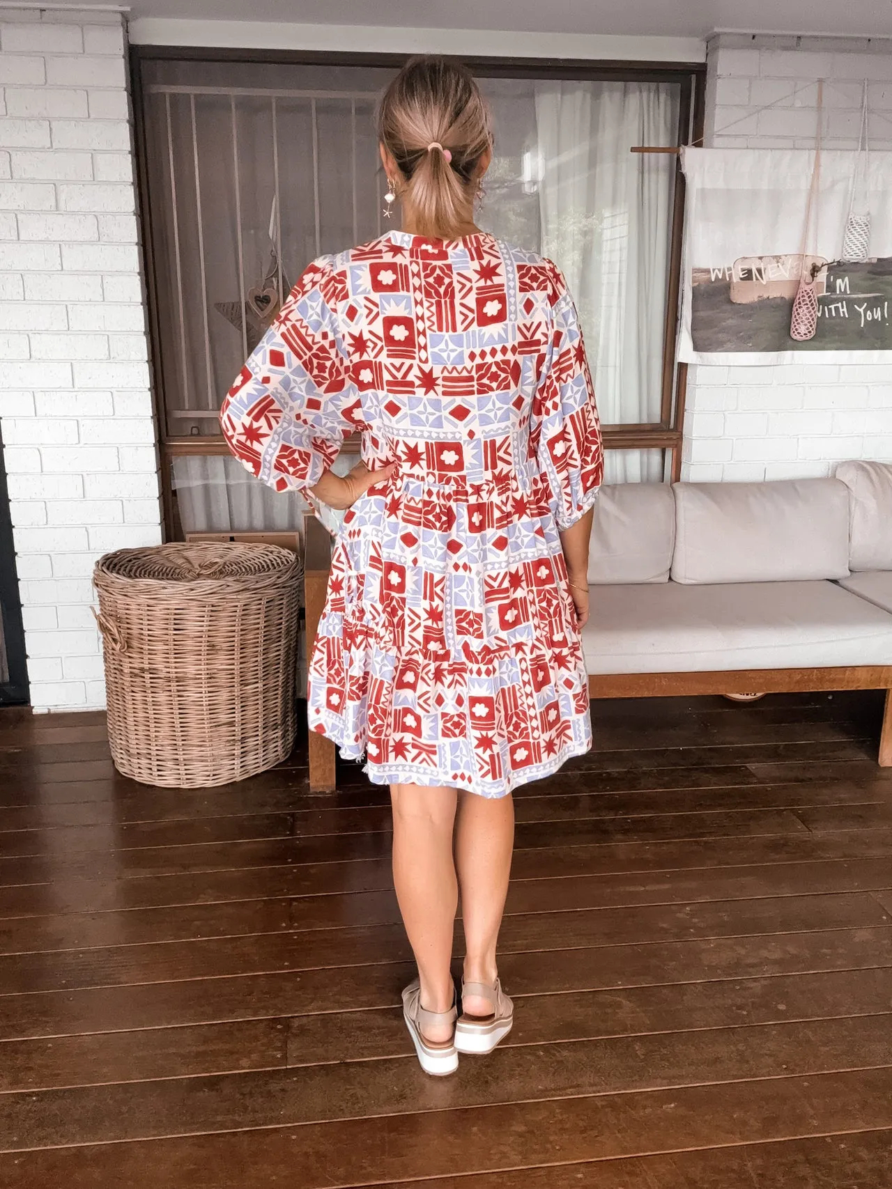 BOHO MINI DRESS - DESERT