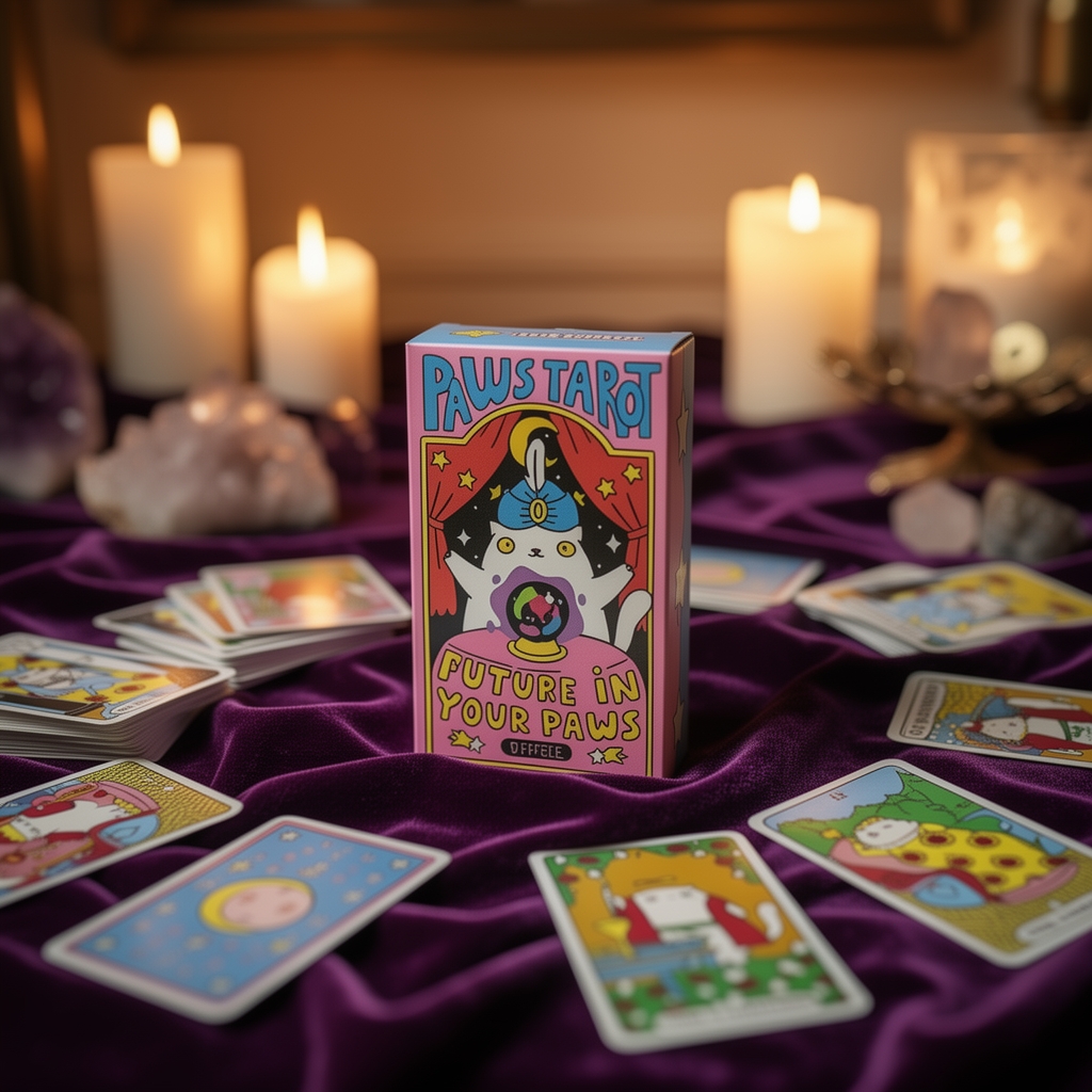 🐾Last Day 49% OFF 🐱Cat Tarot Cards🔮For Cat Lovers And Tarot Beginners, Great For Party Entertainment
