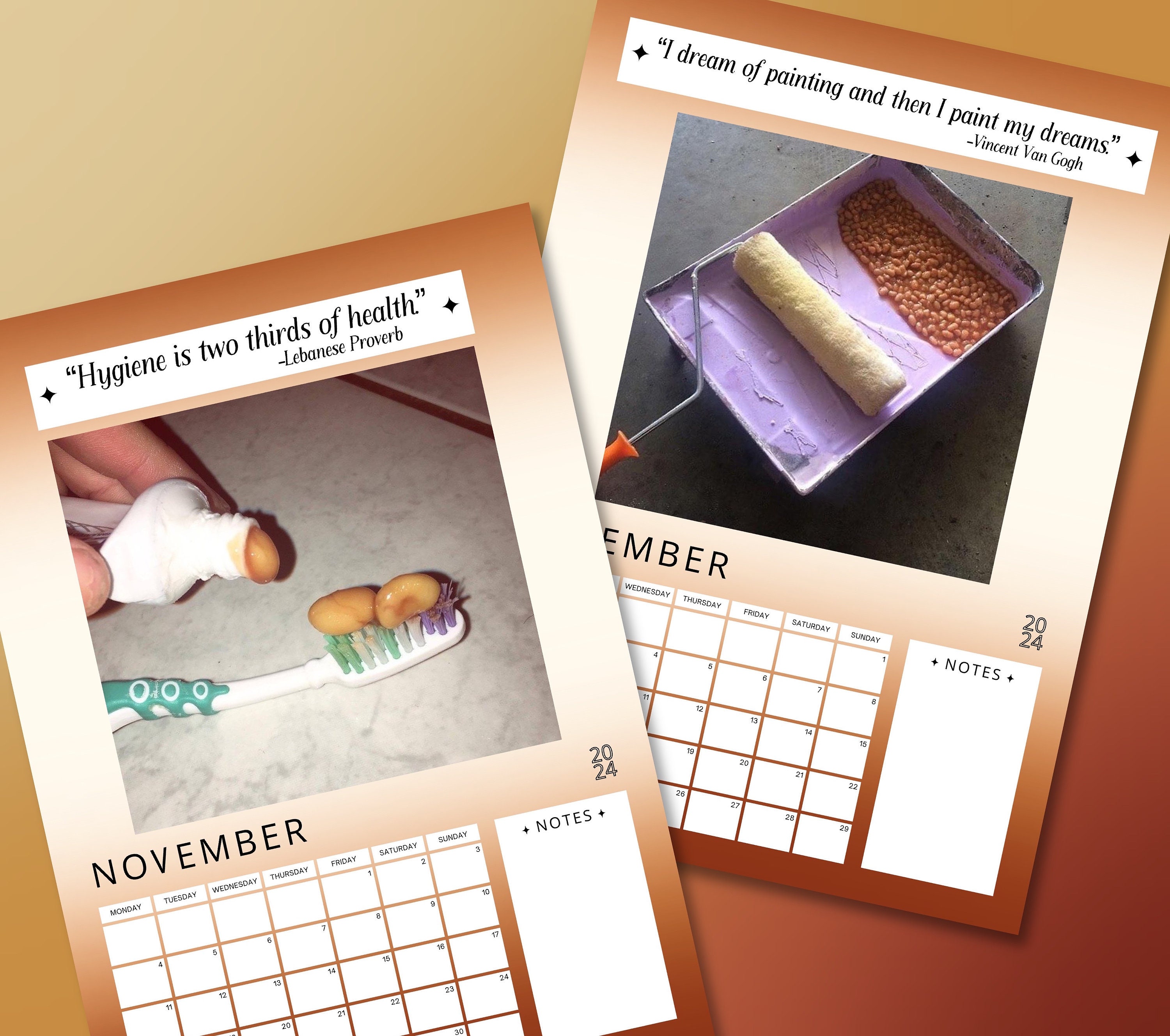 Baked Beans in Weird Places 2024 Calendar