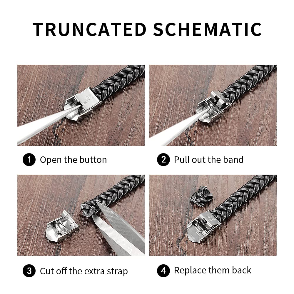 Men's Leather Infinity Bracelet