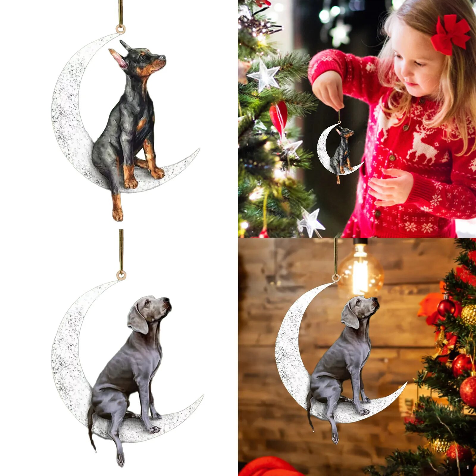 🎁Christmas Remembrance Ornament to Remember Loved - Loss of Pet Gifts 🐶