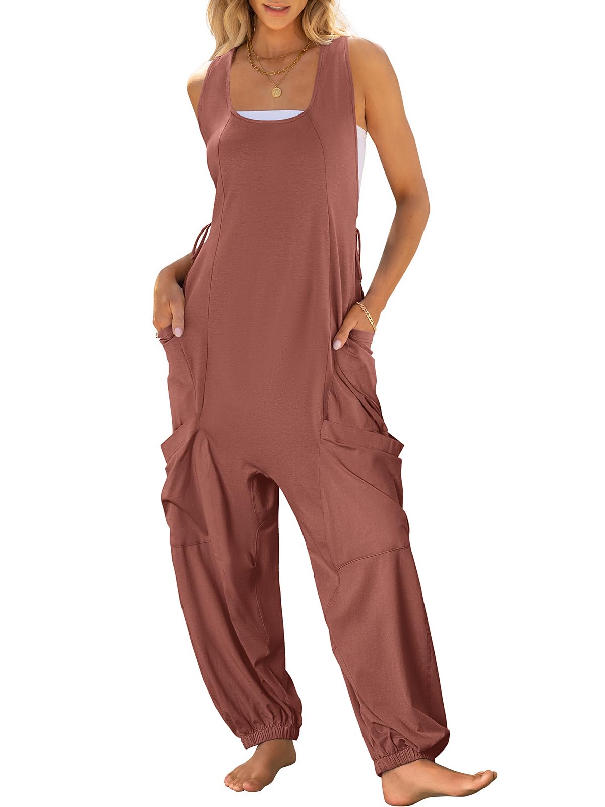 Women's Sleeveless Baggy Harem Jumpsuits (Buy 2 Free Shipping)