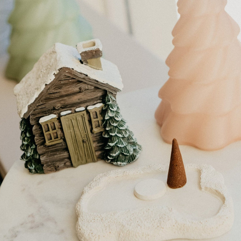 🏠Log Cabin Incense Cone Burner🎄
