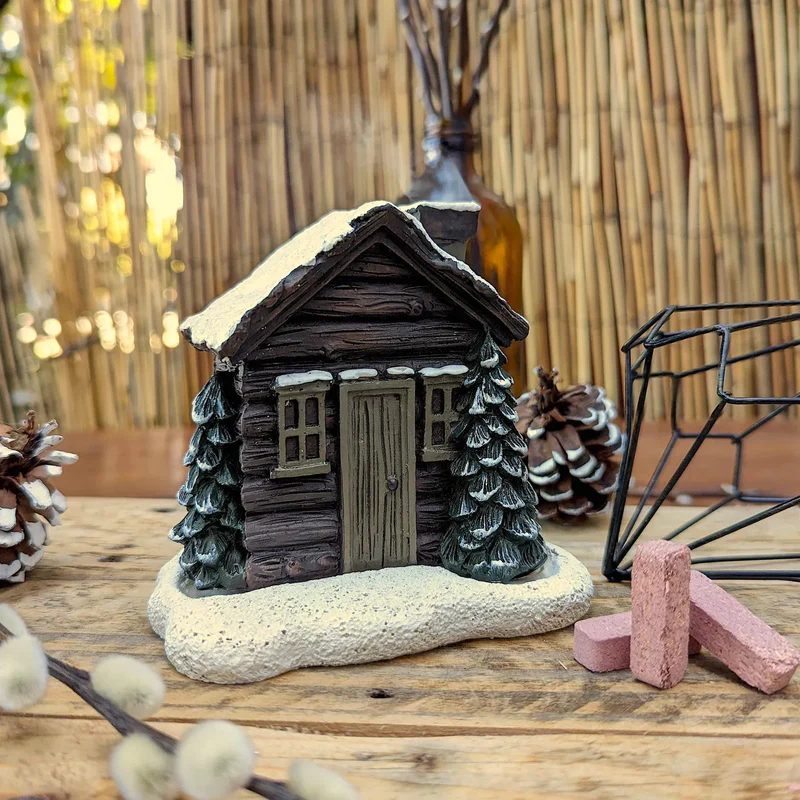 🏠Log Cabin Incense Cone Burner🎄