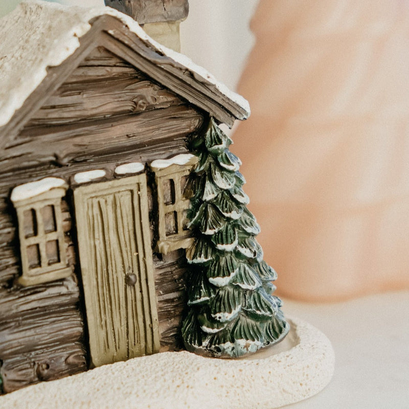 🏠Log Cabin Incense Cone Burner🎄