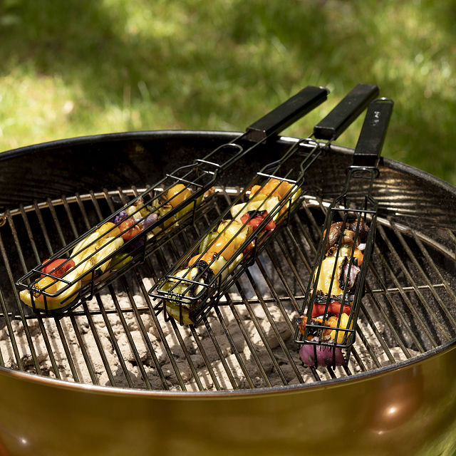 Reusable Kabob Grill Baskets