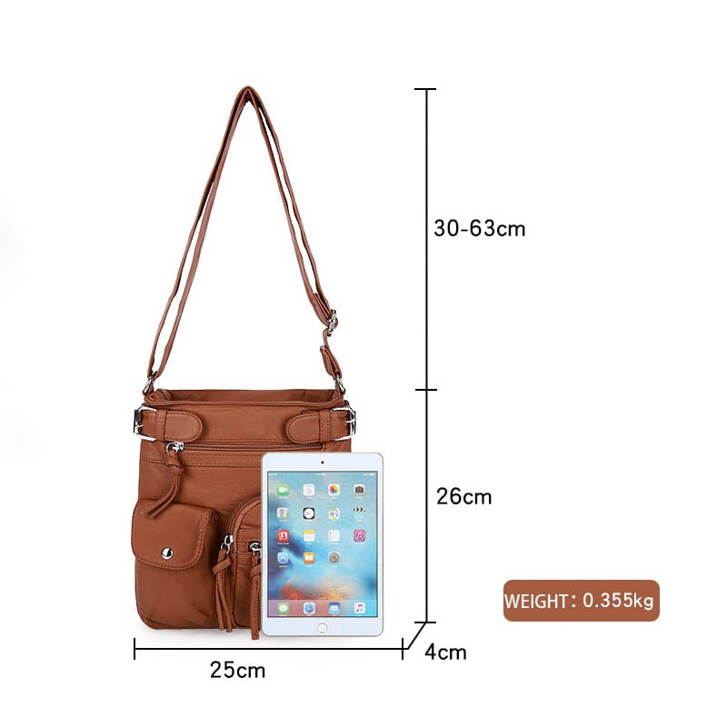 ⏰Promotion 49% OFF💥Multi-Pocket Crossbody Bag Soft Shoulder Purse Bag
