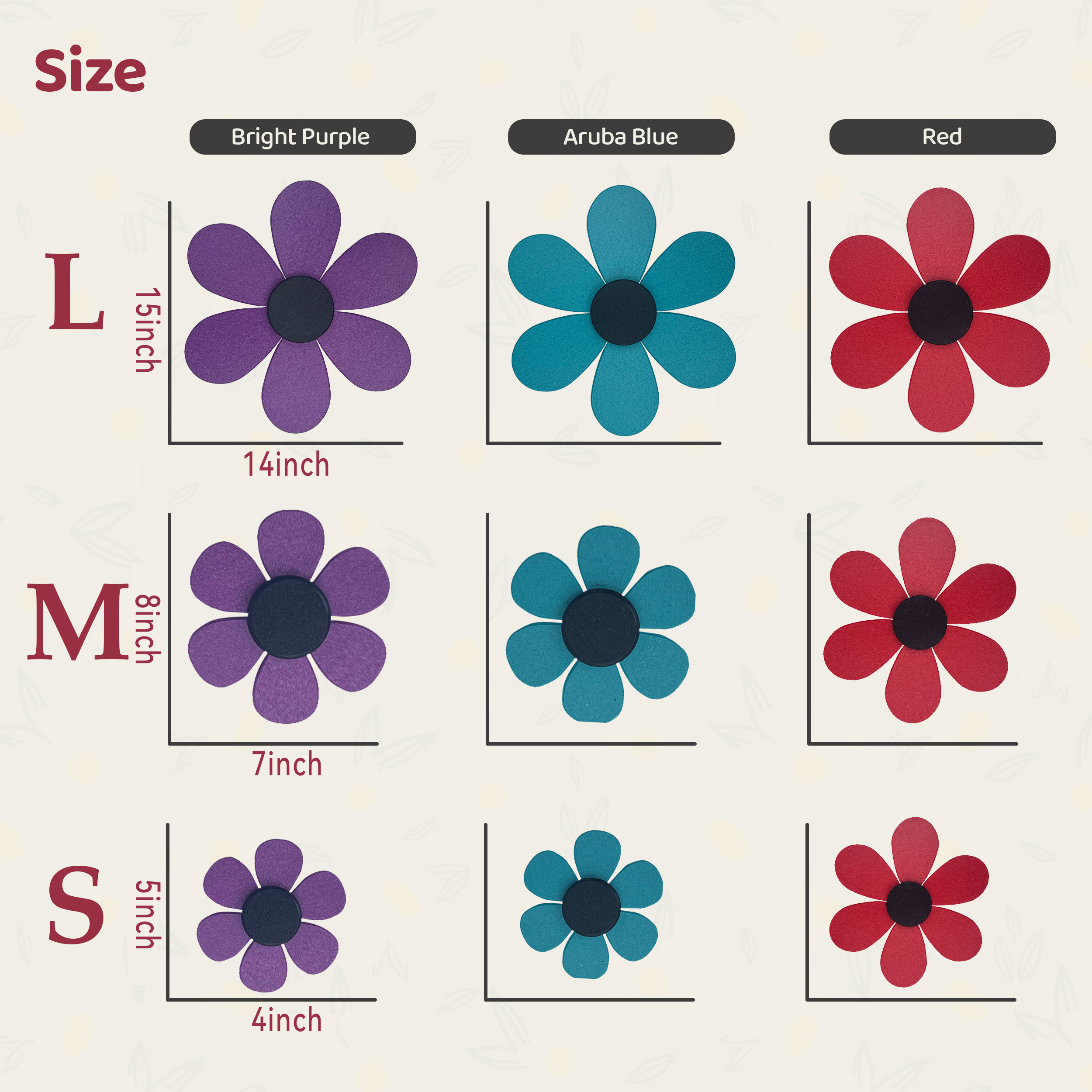 Poly Wall Flower, Fence Flower