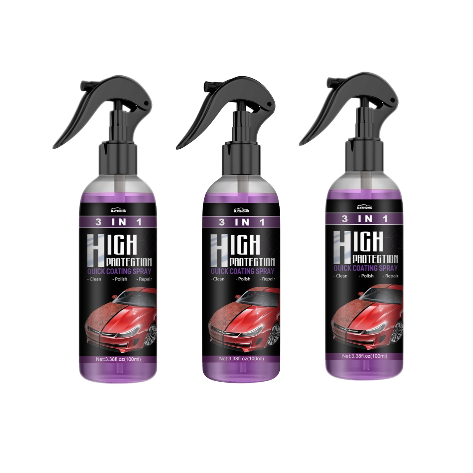 🔥3-IN-1 High Protection Fast Car Coating Spray