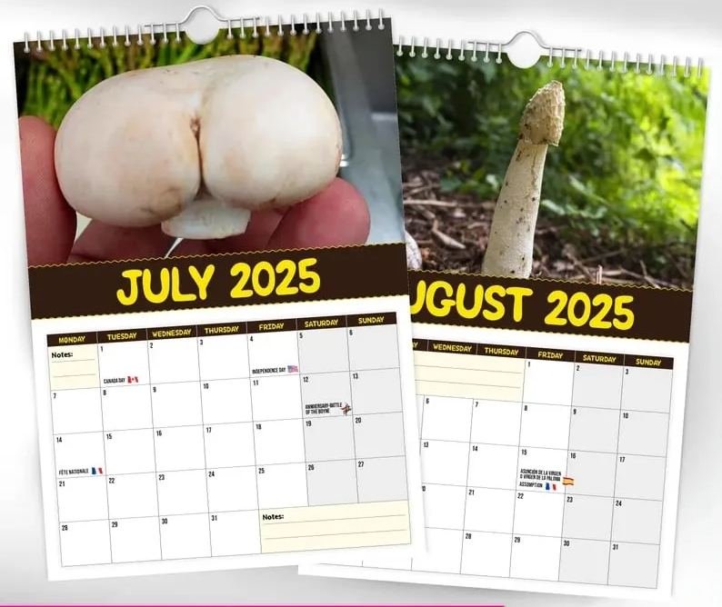 🍄World's Greatest Mushrooms 2025 Calendar👀