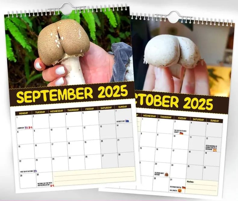 🍄World's Greatest Mushrooms 2025 Calendar👀