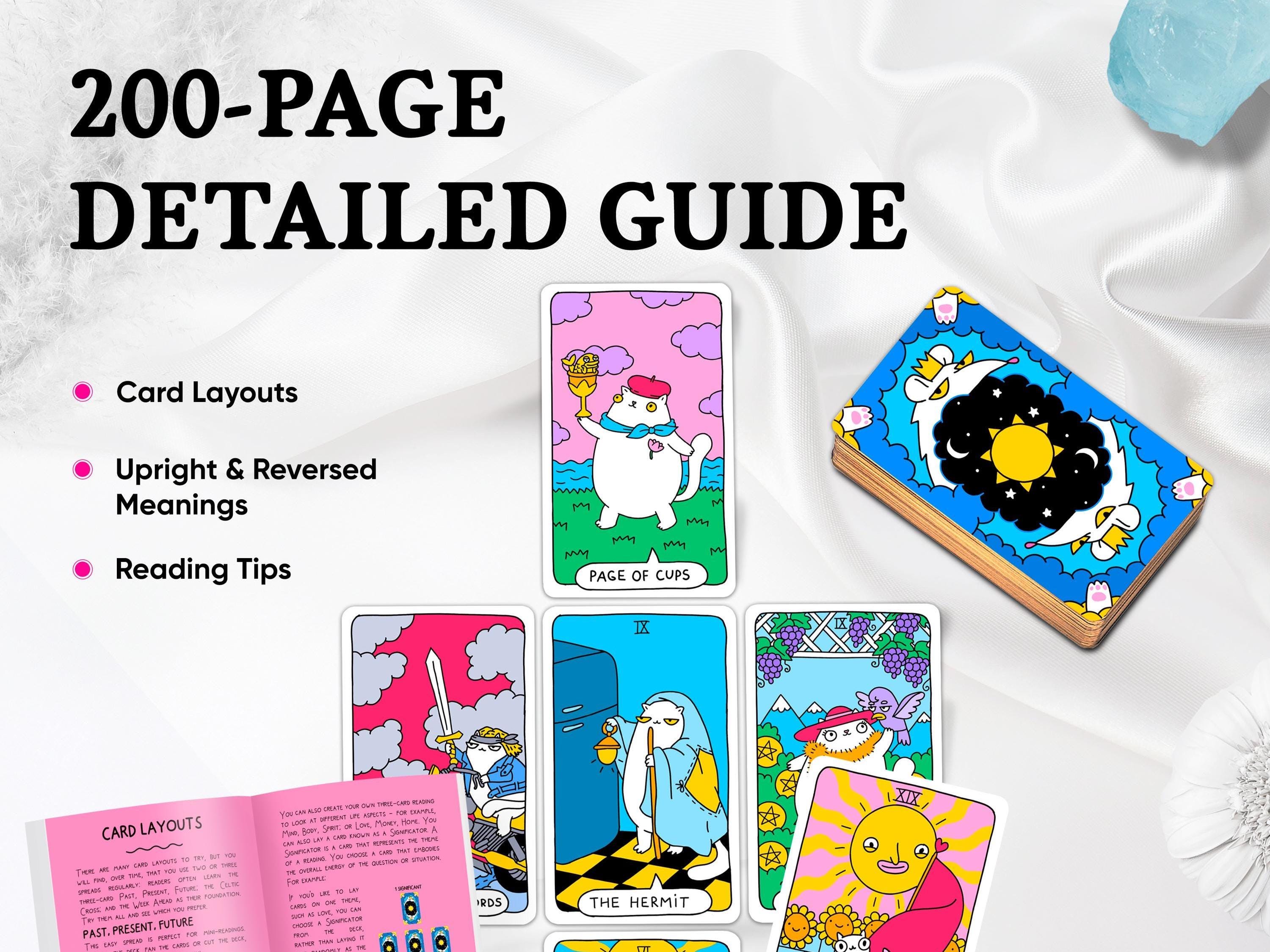 🐾Last Day 49% OFF 🐱Cat Tarot Cards🔮For Cat Lovers And Tarot Beginners, Great For Party Entertainment