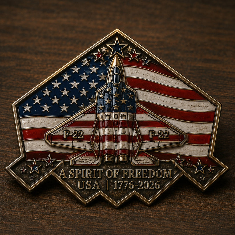 ✈️F-22 "Raptor" Fighter Aircraft Alien Commemorative Coin🌟