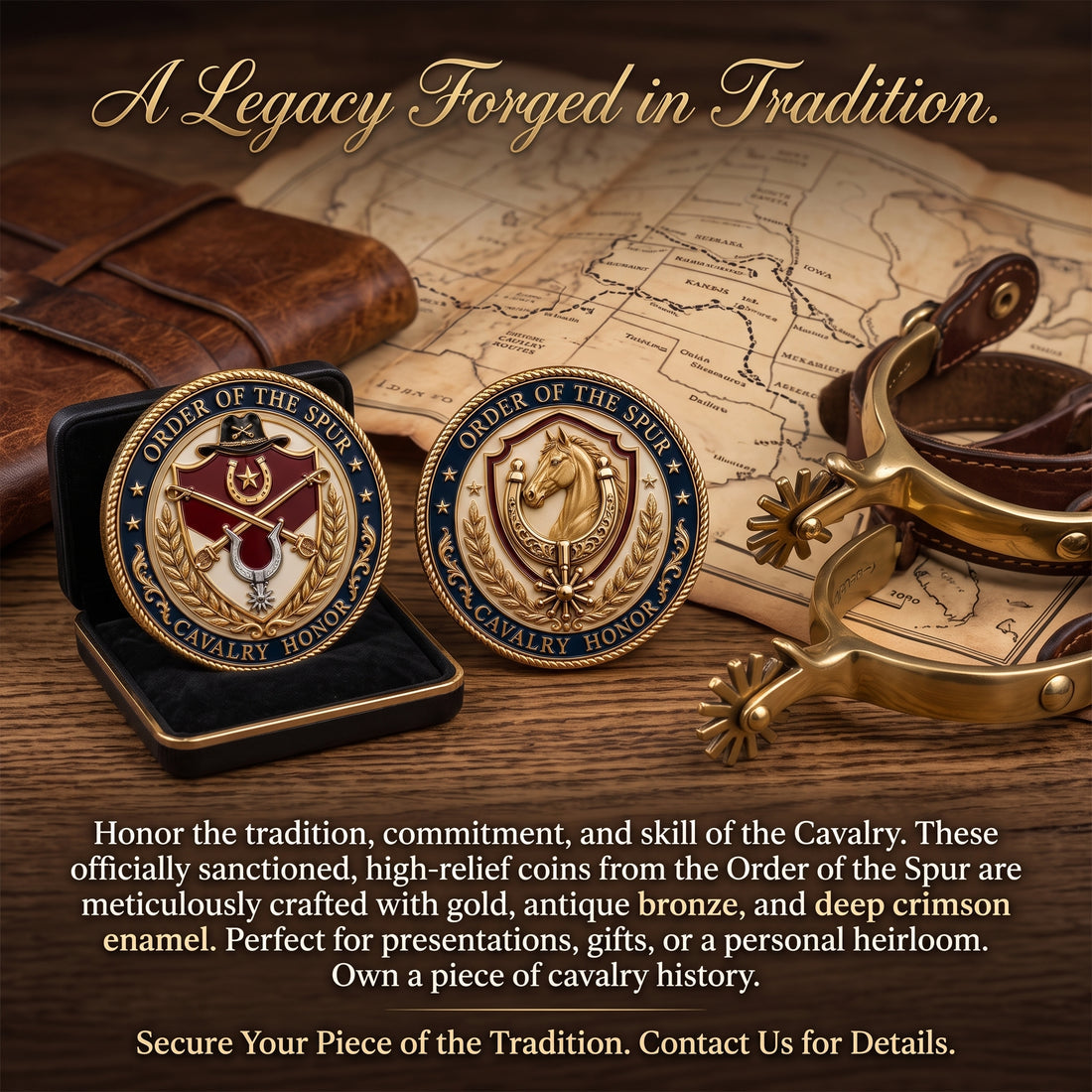 🐴 Spur Ride Commemorative Metal Medal⚔️