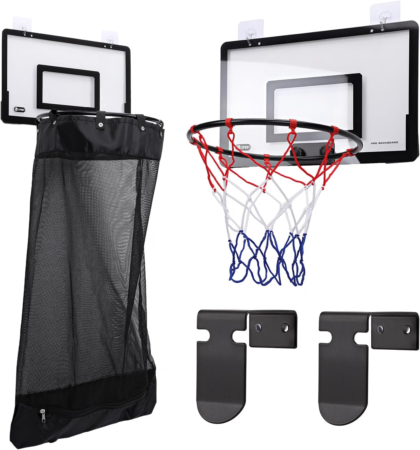 🏀 2-in-1 Door Hanging Laundry Basket with Basketball Hoop – Fun & Functional Storage!