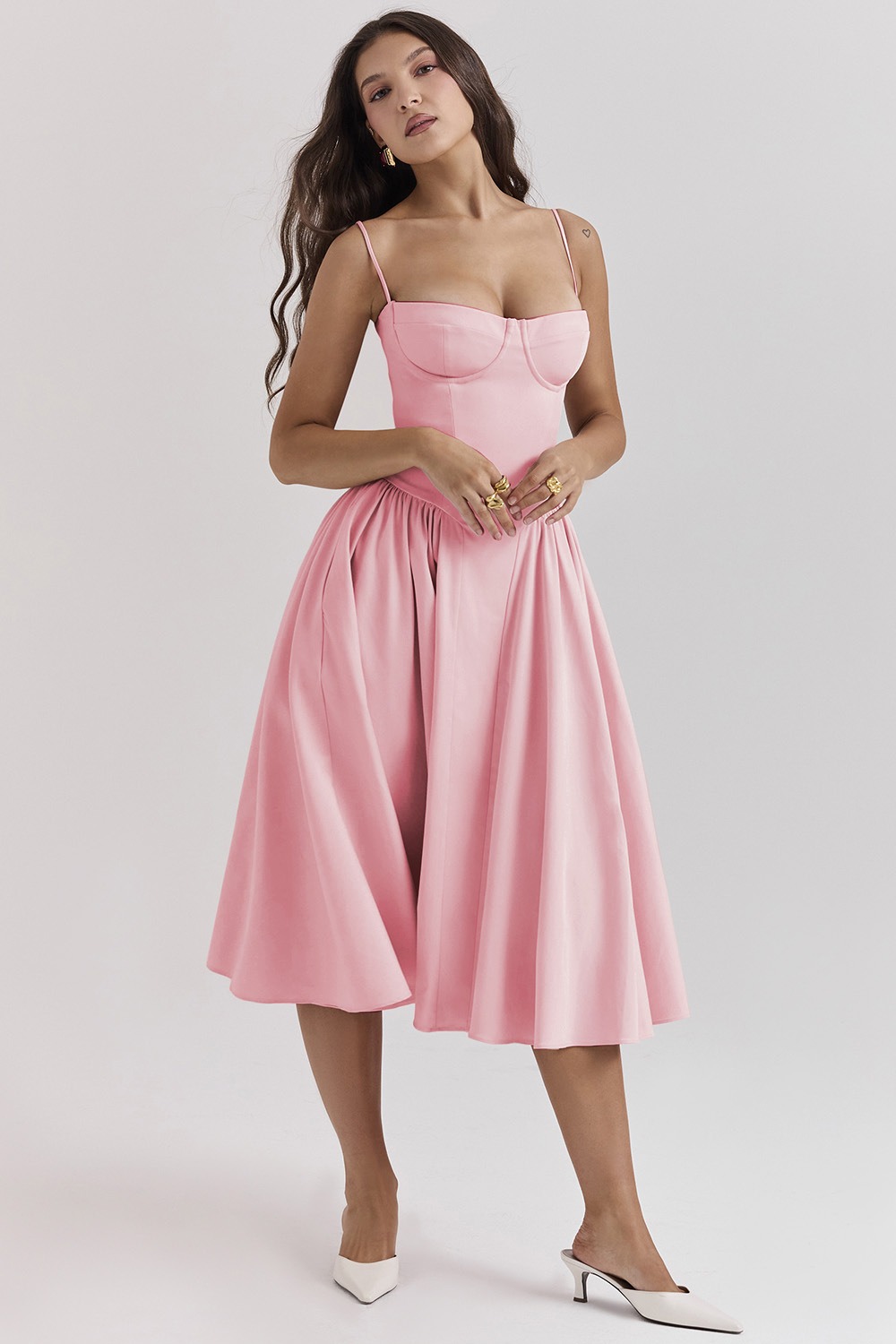 Sleeveless Corset Fit Midi Dress(BUY 2 FREE SHIPPING)