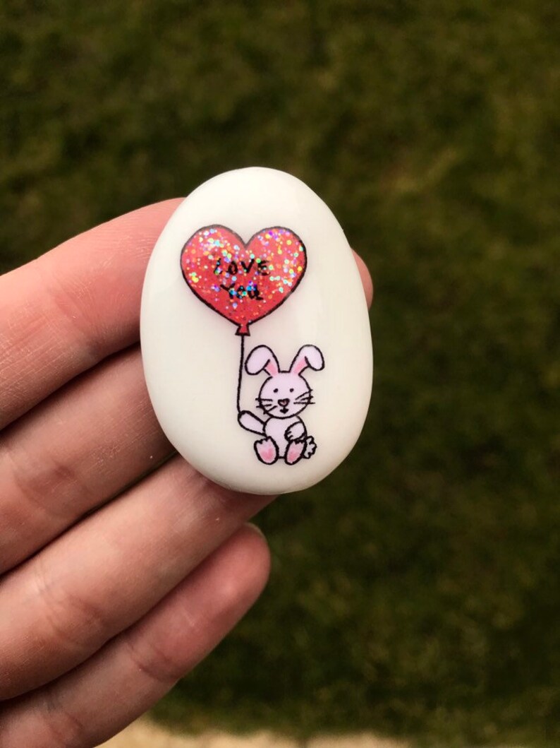 🐰Easter Bunny Pocket Stone Gift✨