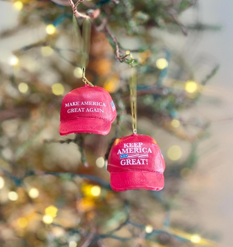 Christmas Baseball Hat Ornament