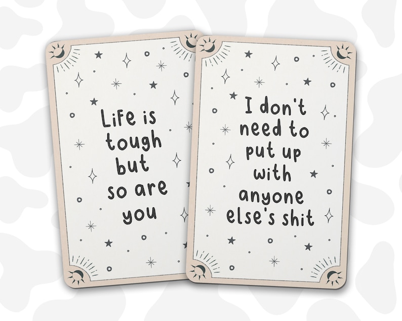 Funny Sweary Affirmation Cards