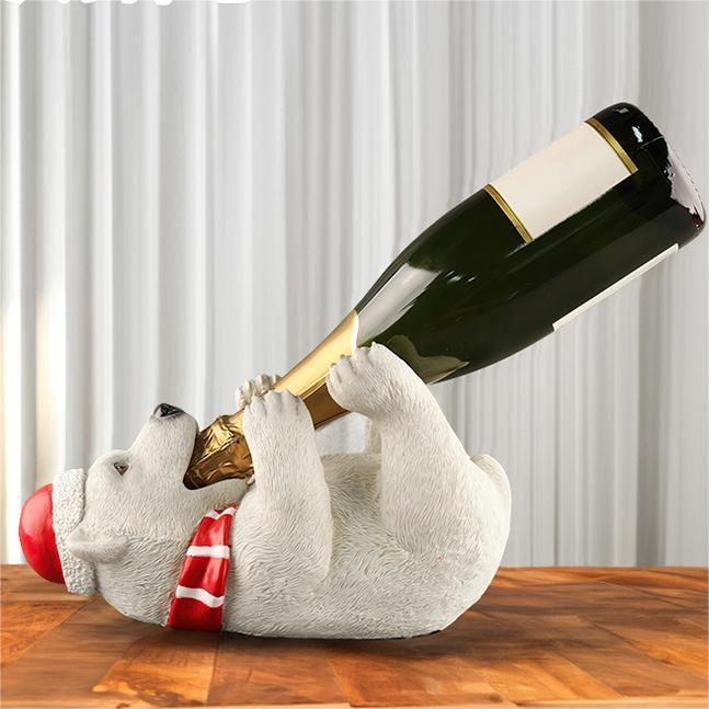 🥂Christmas sculpture wine rack🎄