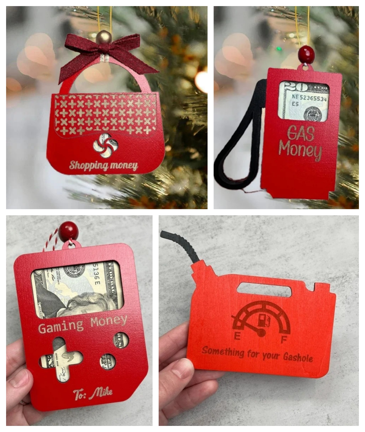 🎅💸Gas (Shopping)Money Ornament