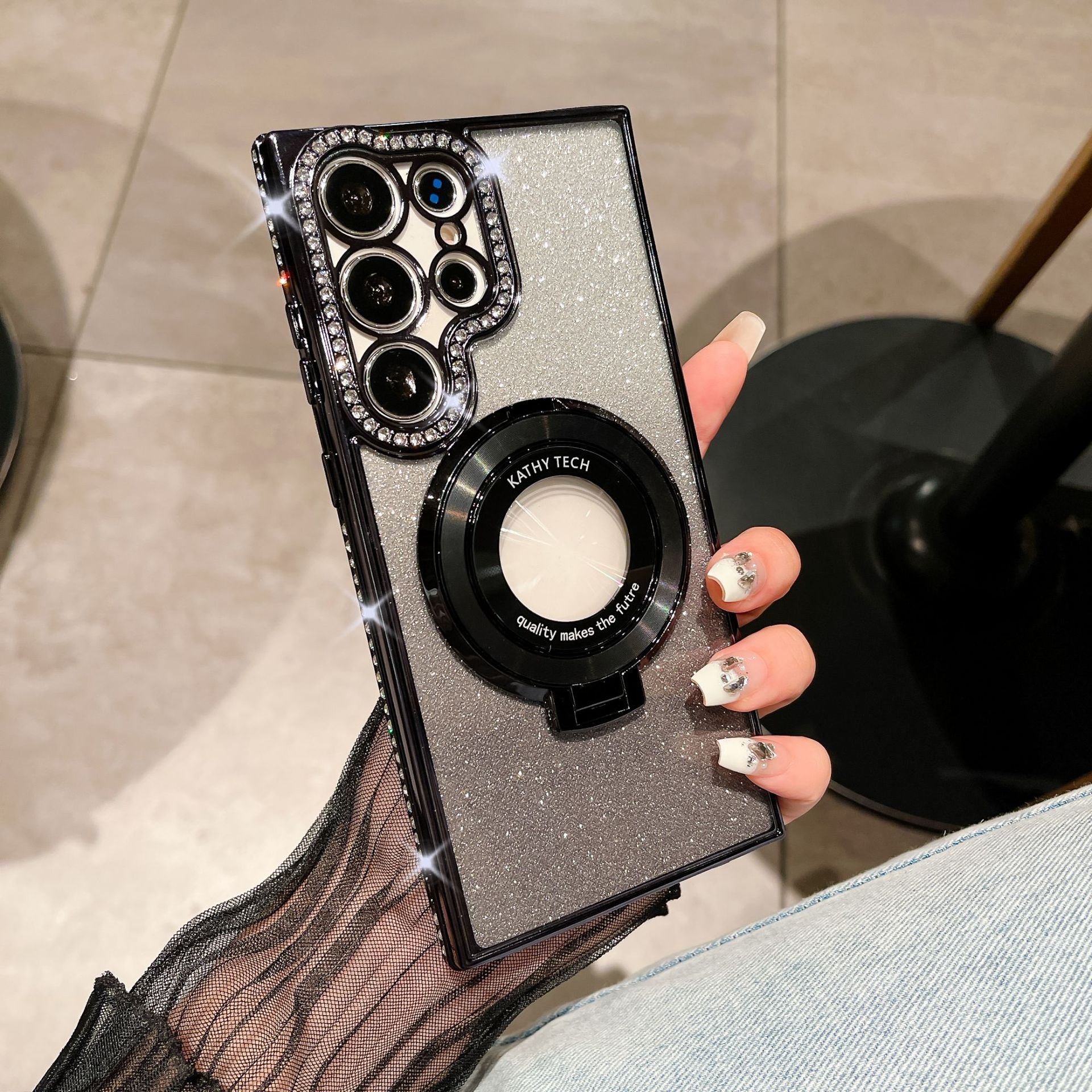 🔥Last Day Promotion 50% OFF🔥 -✨Glitter Diamond Magnetic Ring Holder Case for iPhone/SAMSUNG 