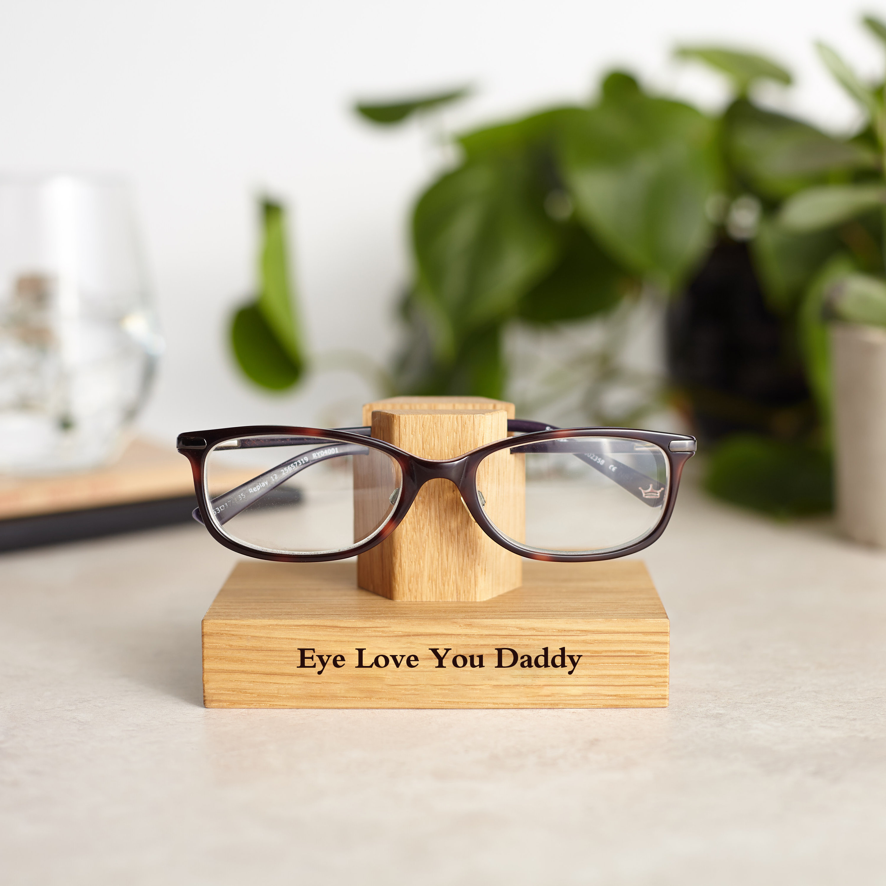 Unique Gift - Solid Oak Eye Glasses Stand