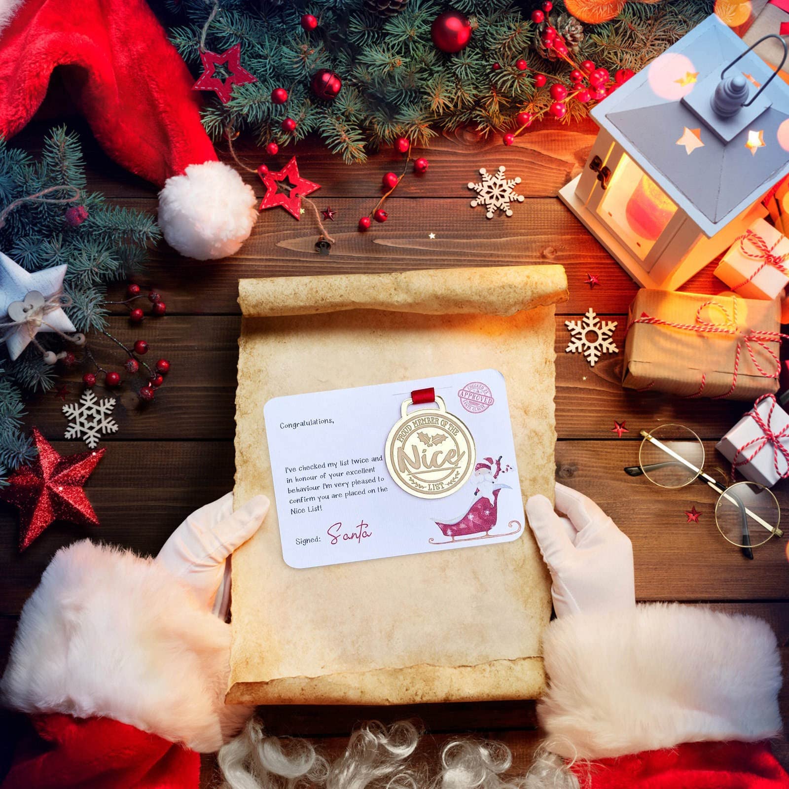 ✨Christmas Creative Badge Greeting Card🎄