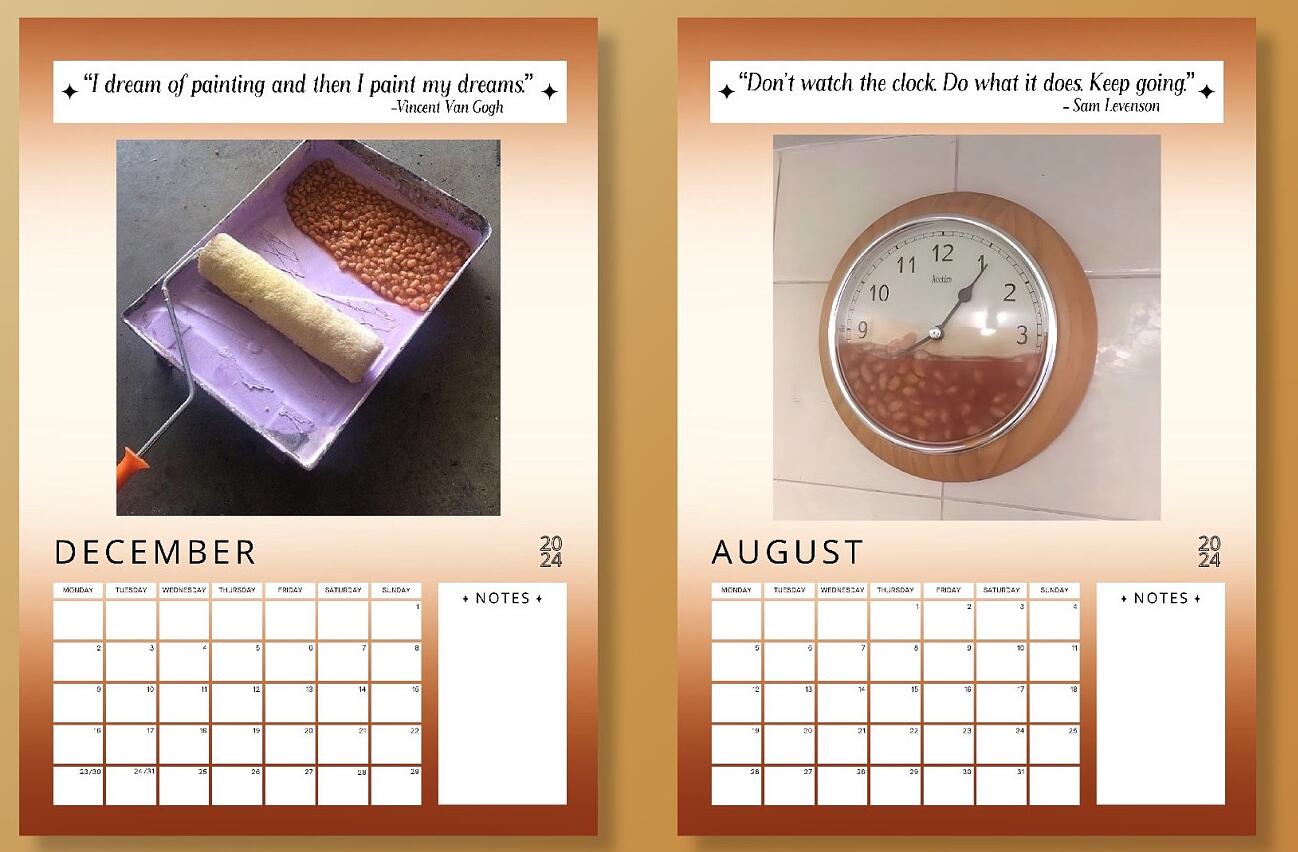 Baked Beans in Weird Places 2024 Calendar