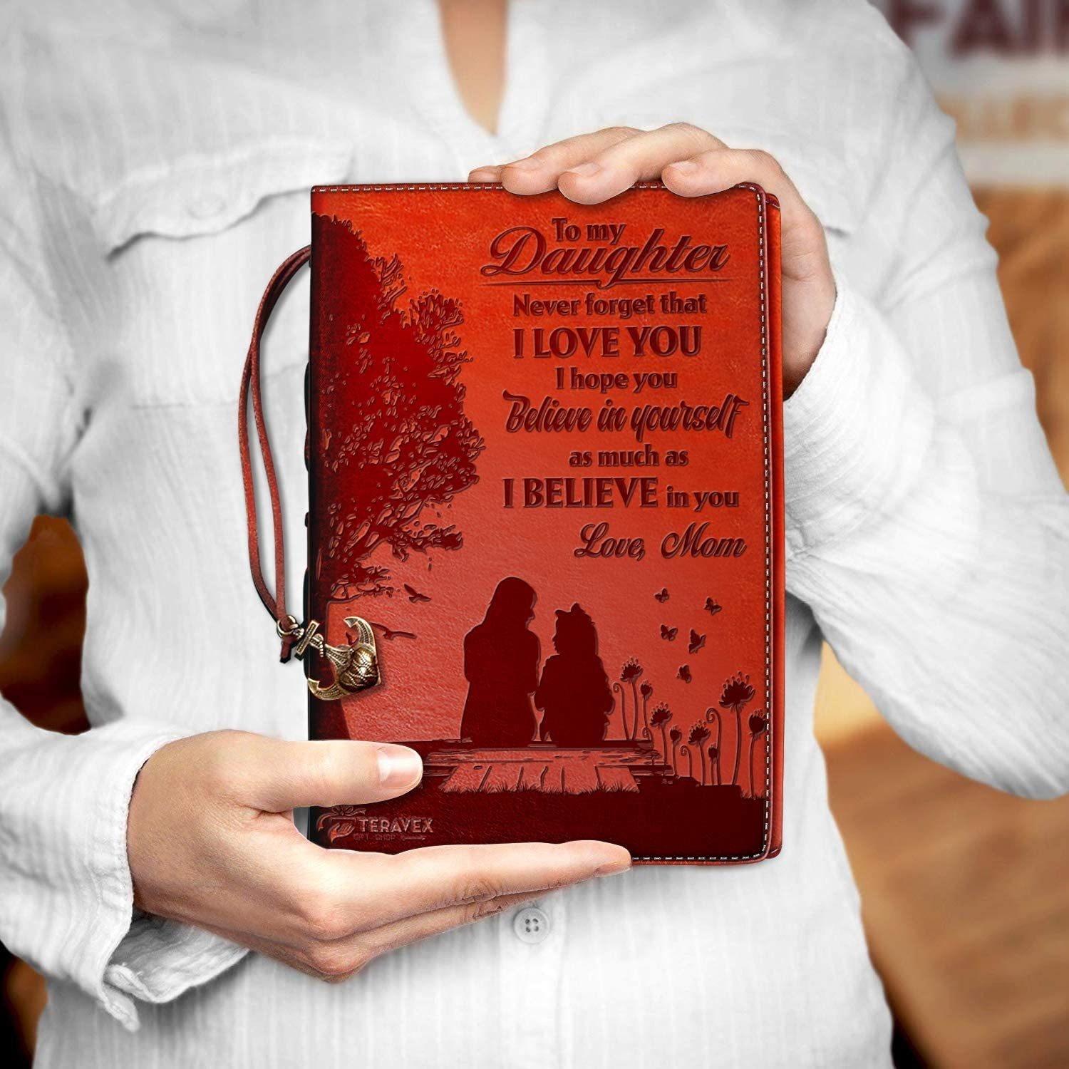 To Daughter Gifts - Leather Writing Journal Notebook