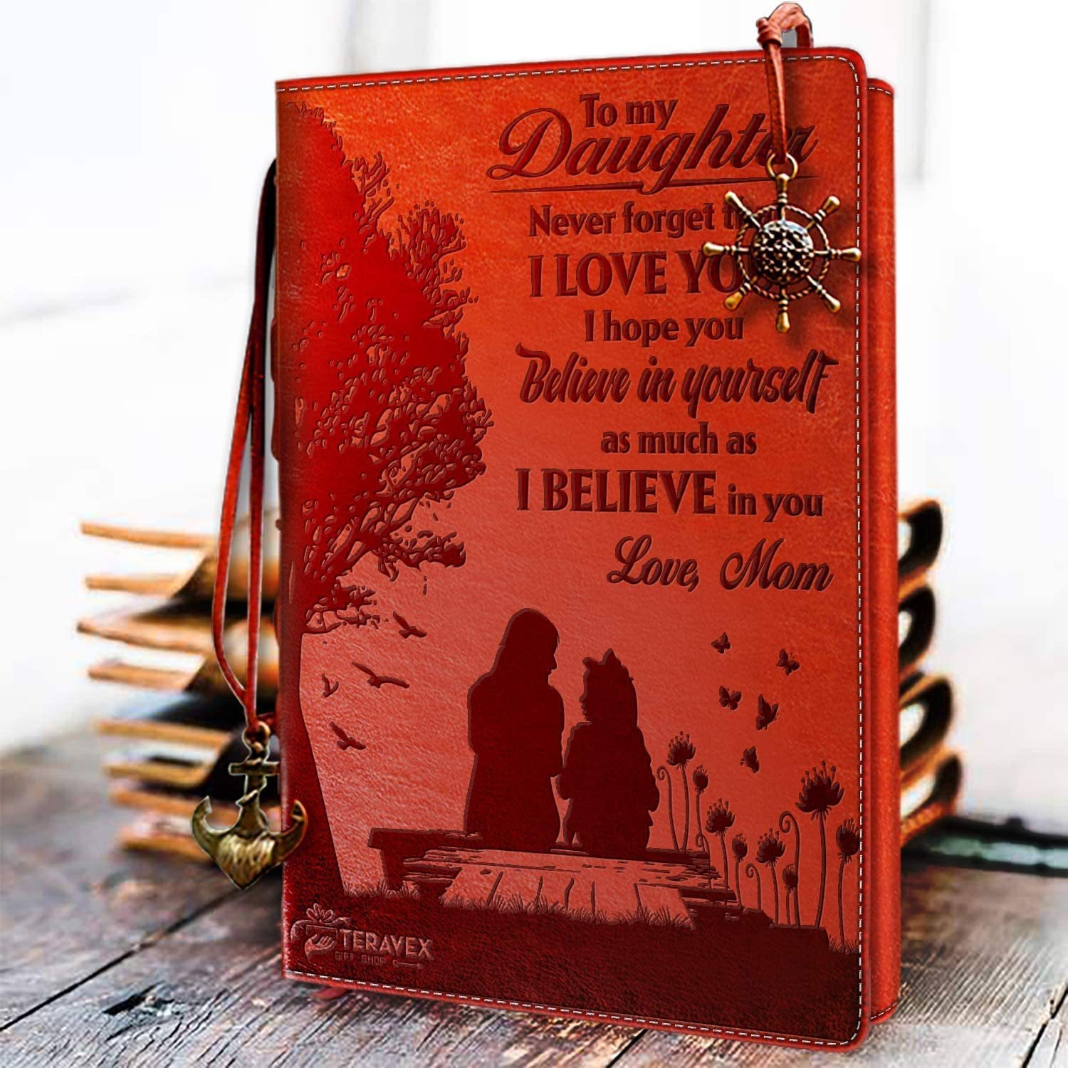 To Daughter Gifts - Leather Writing Journal Notebook