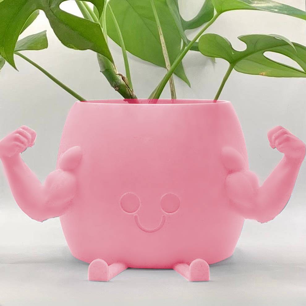 Happy Muscle Douchebag Planter