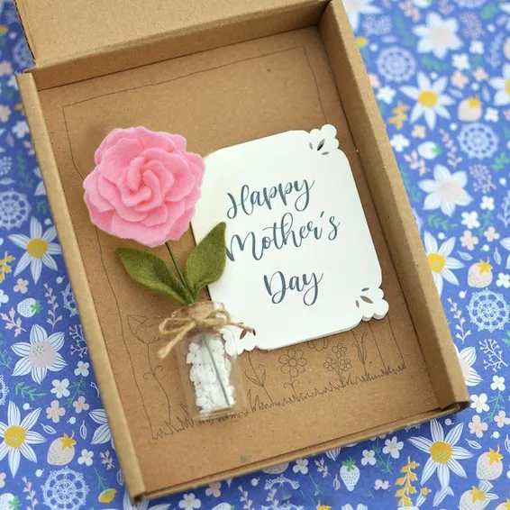 🌻Mini Felt Flowers Set-Mother Gift