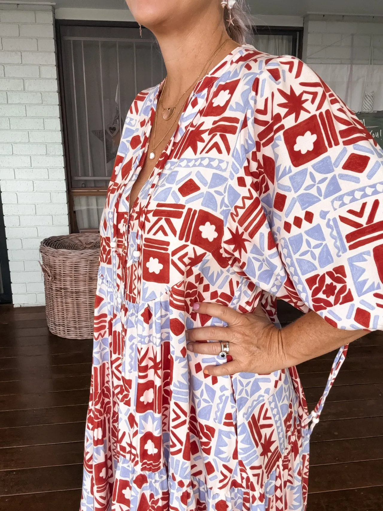 BOHO MINI DRESS - DESERT