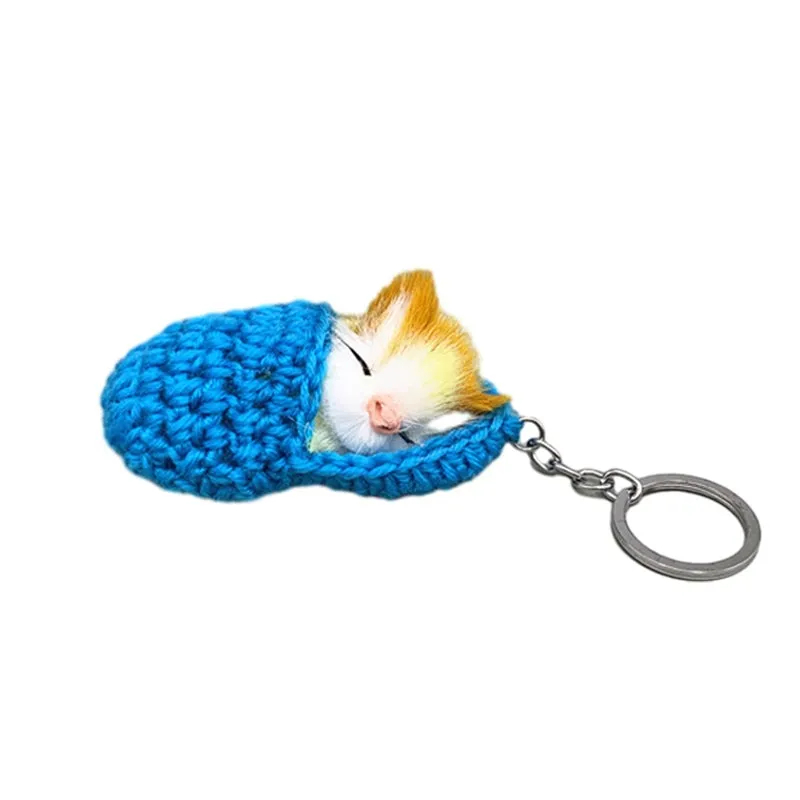 ✨CUTE SLEEPING KITTEN KEYCHAIN