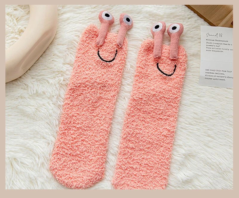 🐌Snail Fluffy Floor Socks