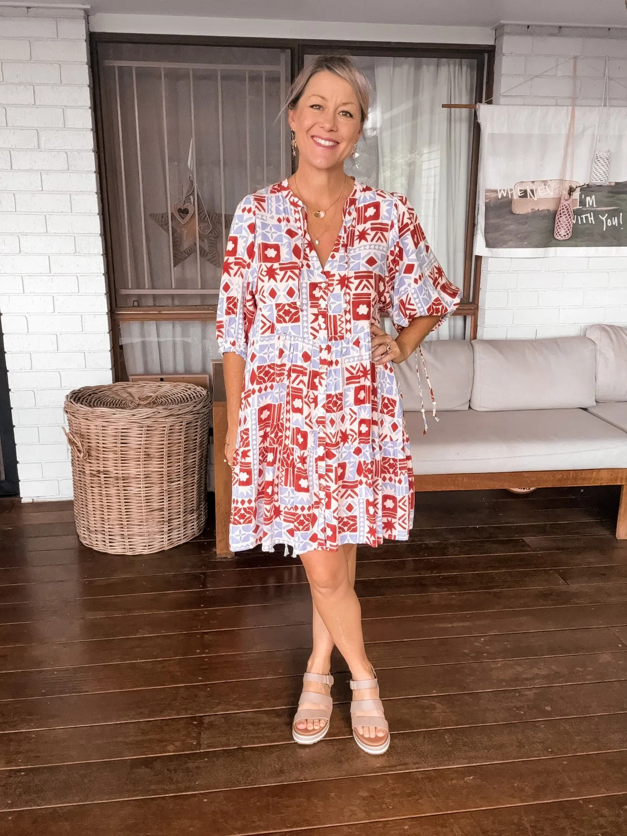 BOHO MINI DRESS - DESERT