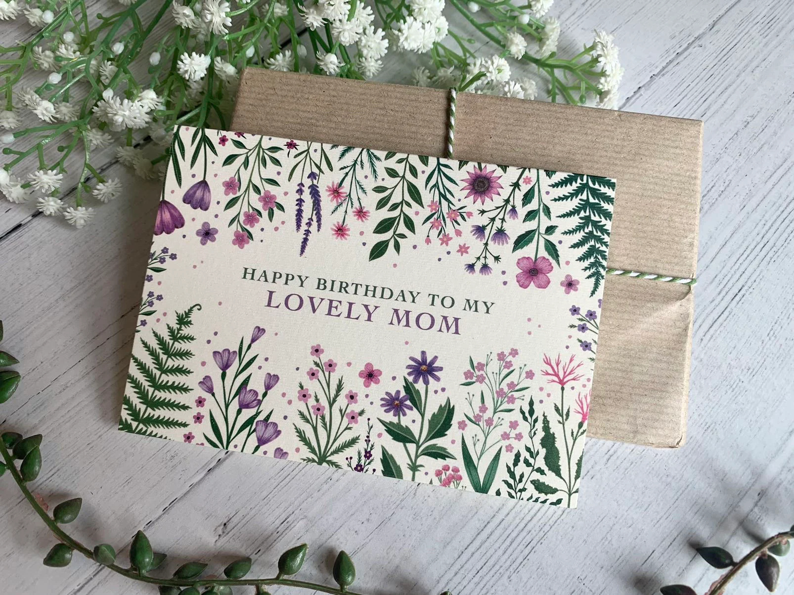 🌷Exquisite Floral Mother's Day Card 👩‍🦱