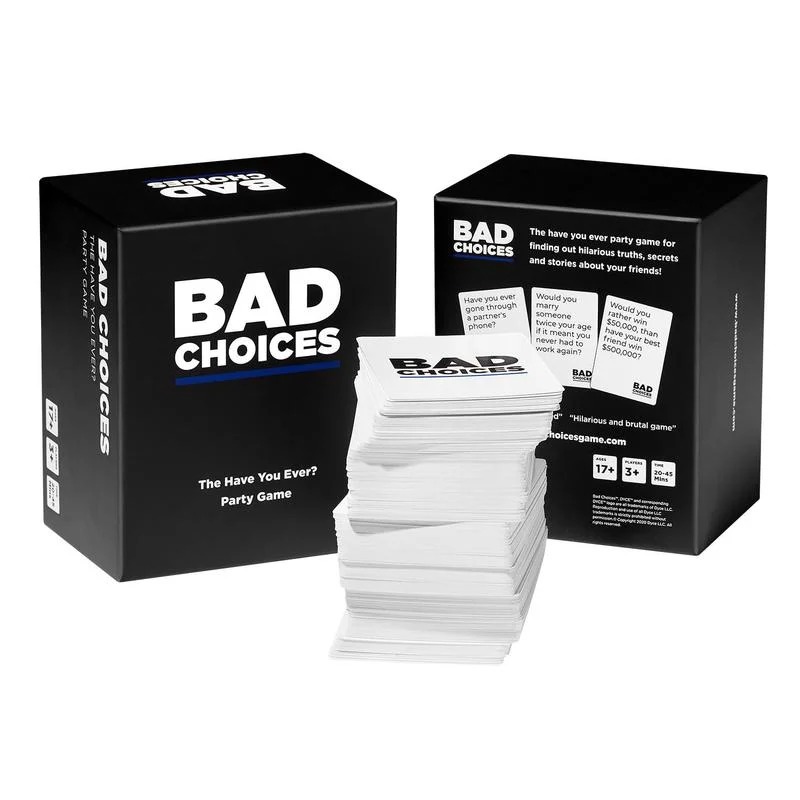 BAD CHOICES Party Game + After Dark Edition Set