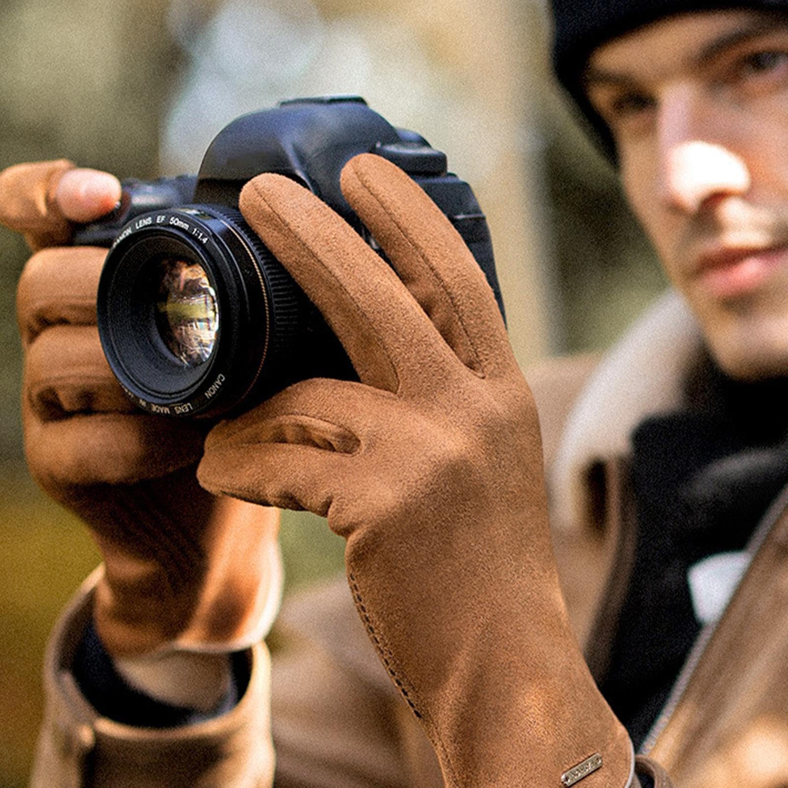 Fingerless Touch Screen Non Slip Waterproof Gloves