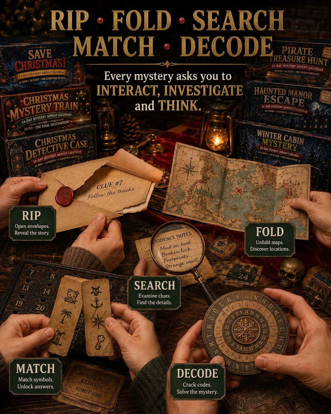 Hands-On Christmas Mystery Puzzle